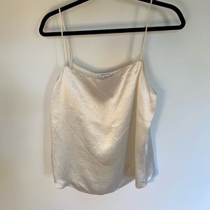Babaton white straight neck camisole